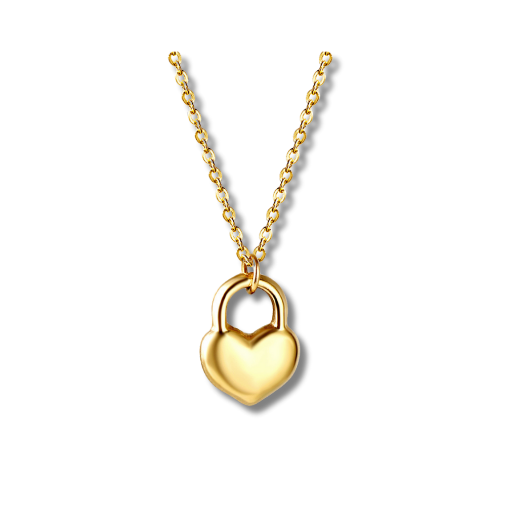 golden love heart.