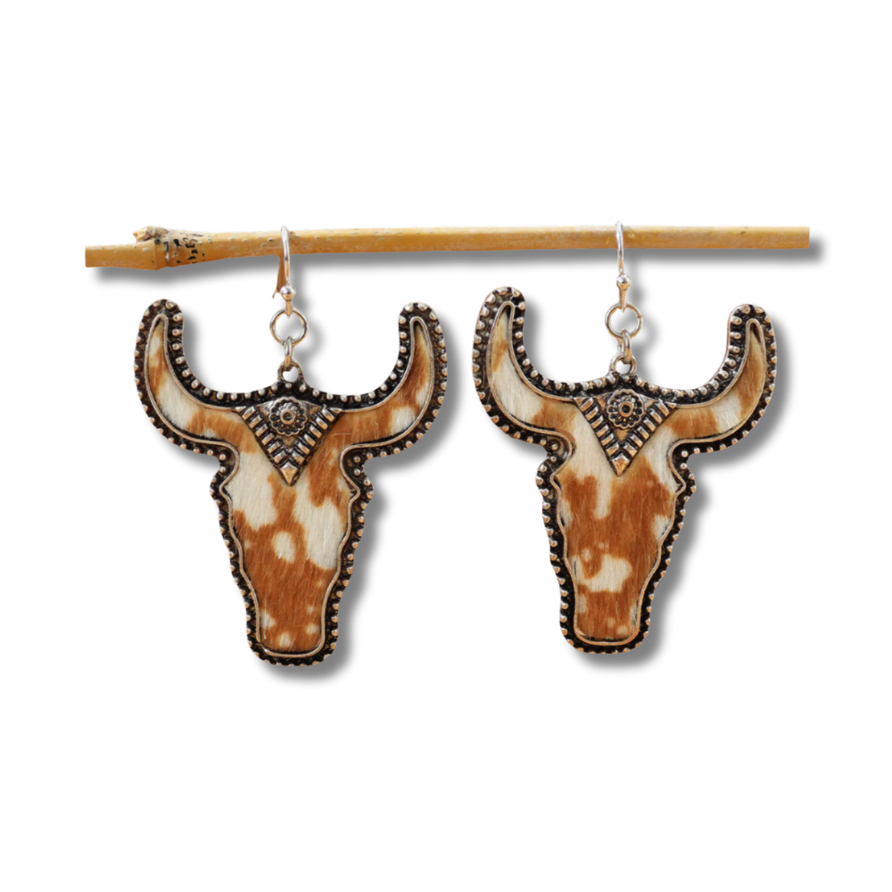 longhorn earrings.