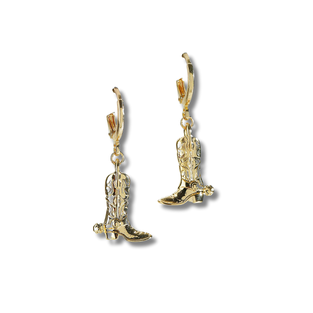 boot earrings.