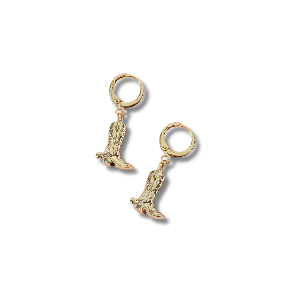 boot earrings.