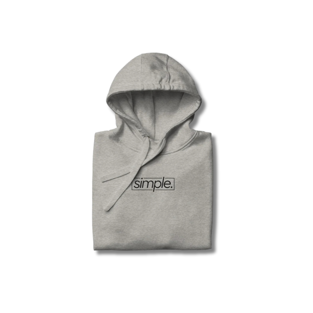 simple. hoodie
