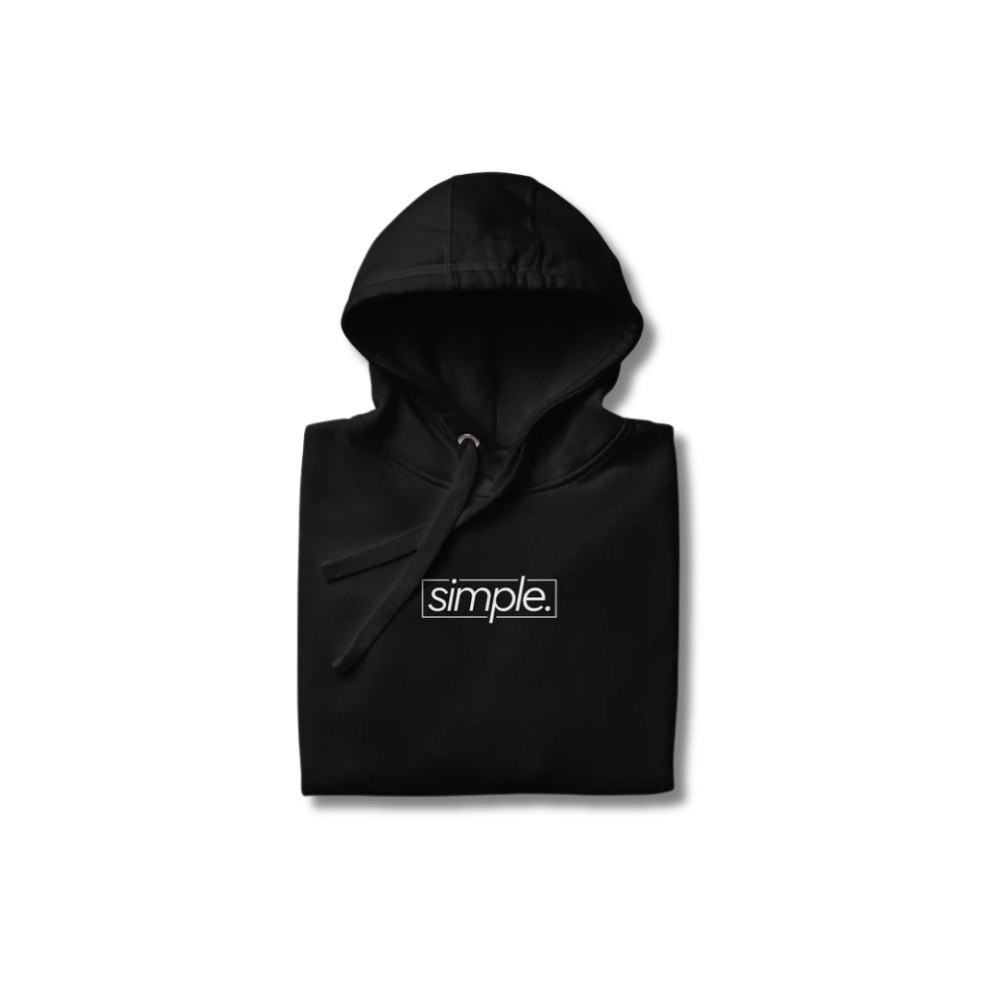 simple. hoodie