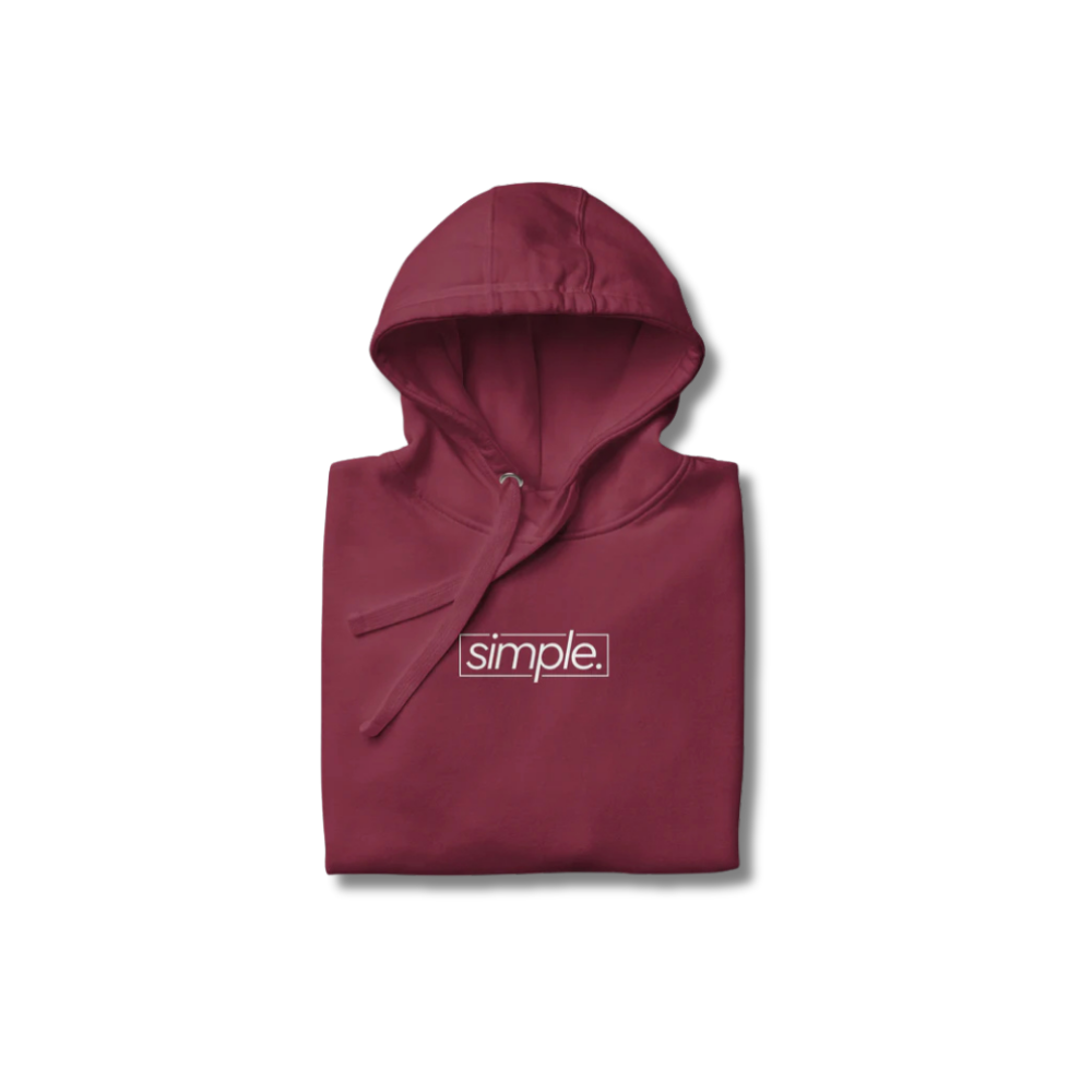 simple. hoodie