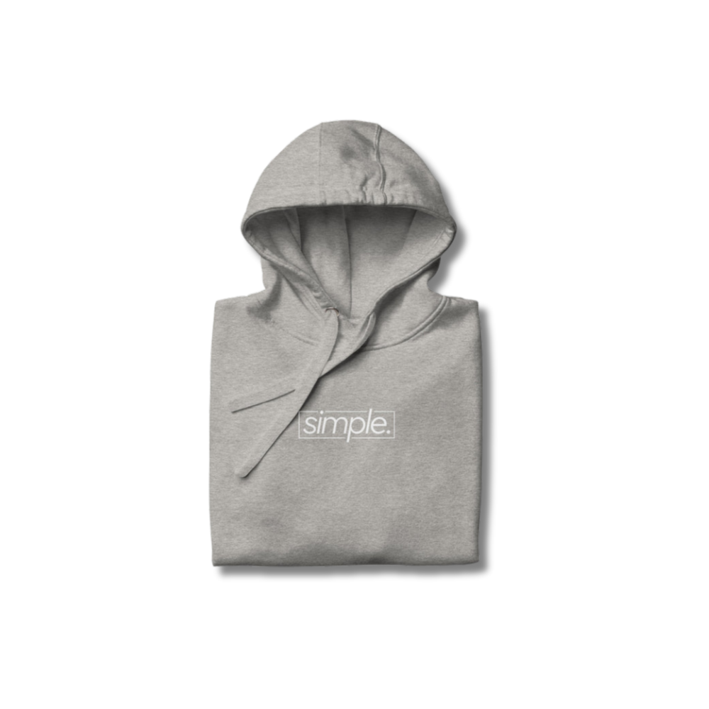 simple. hoodie