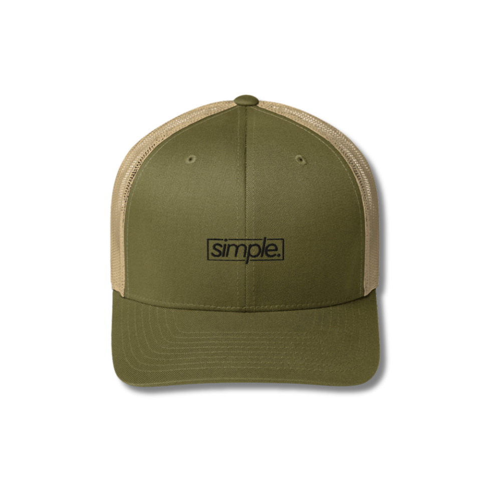simple. trucker hat