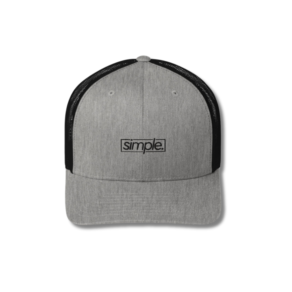 simple. trucker hat