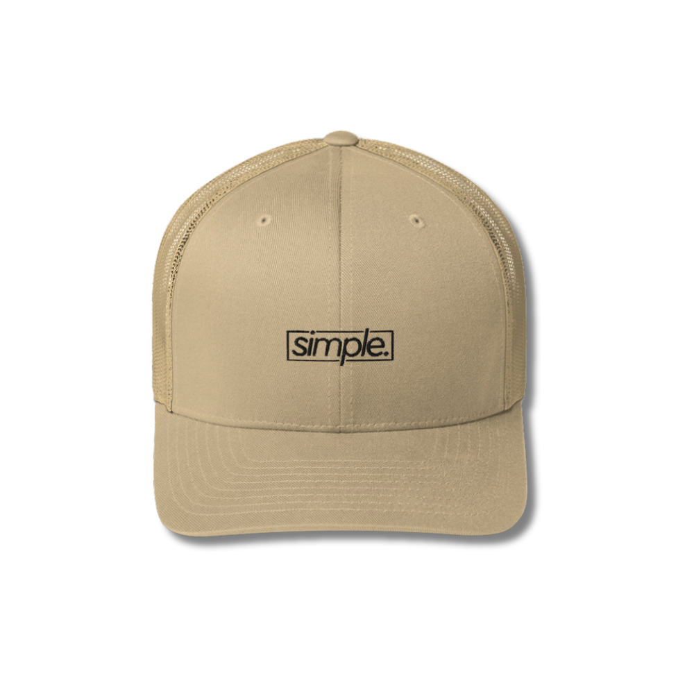 simple. trucker hat
