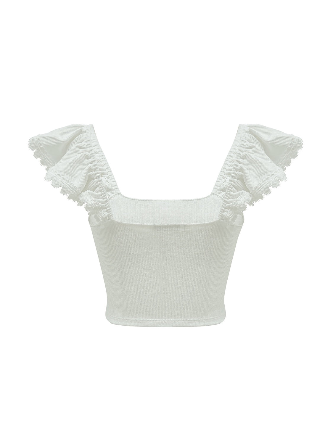 "Woman wearing a fringe tank top with tassel hem, ideal for festival outfits and casual boho style"