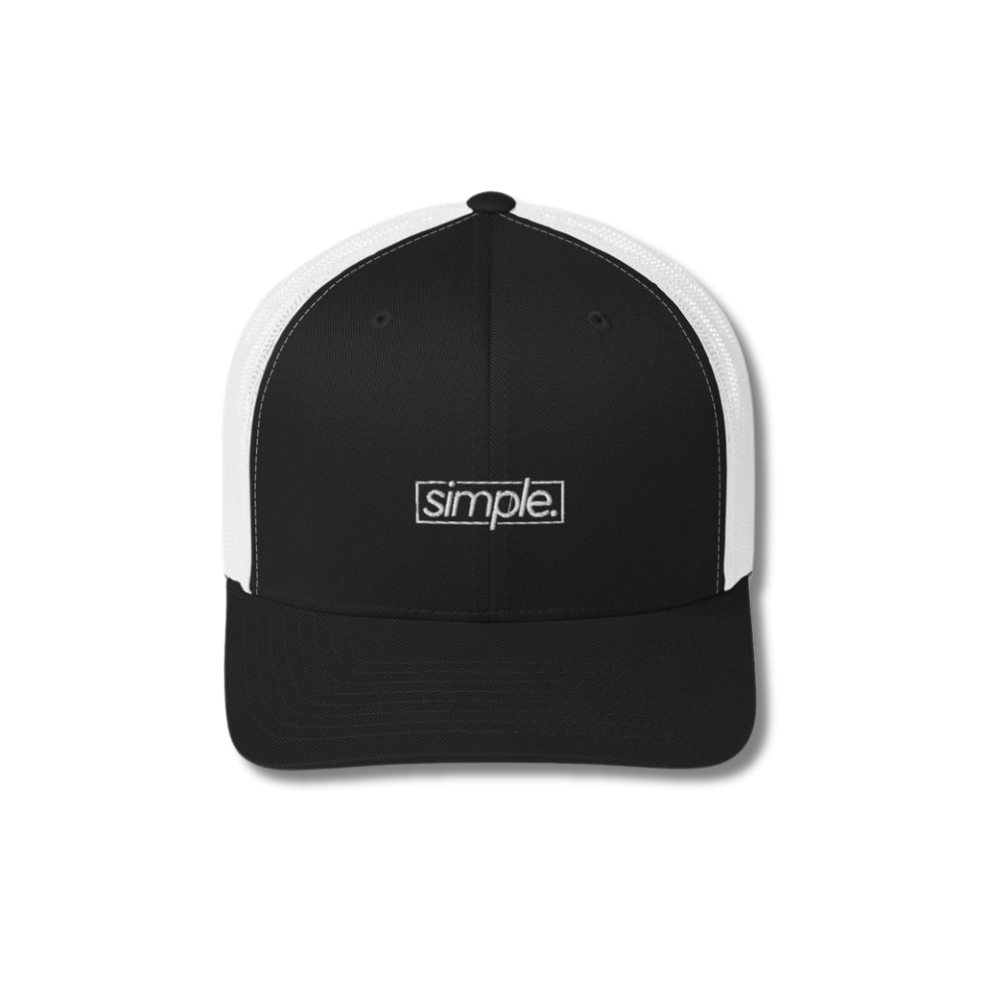 simple. trucker hat