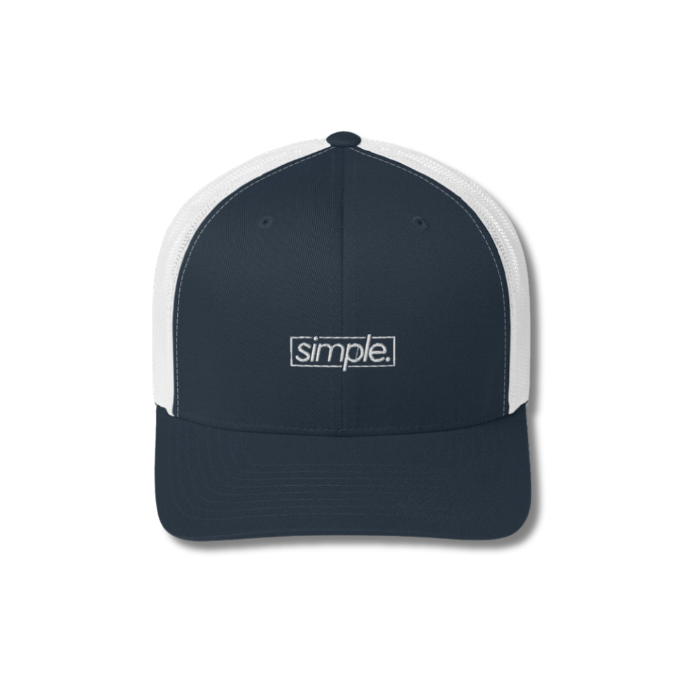 simple. trucker hat