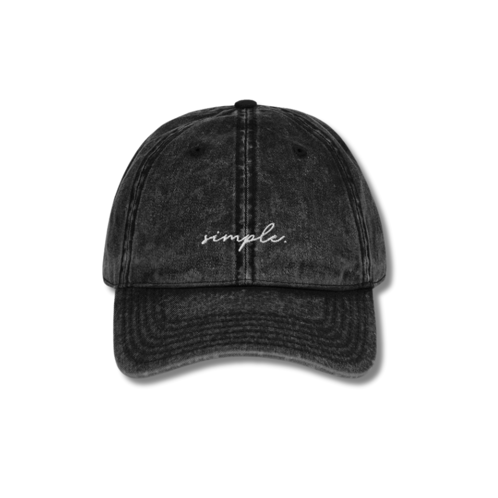 simple. vintage cap