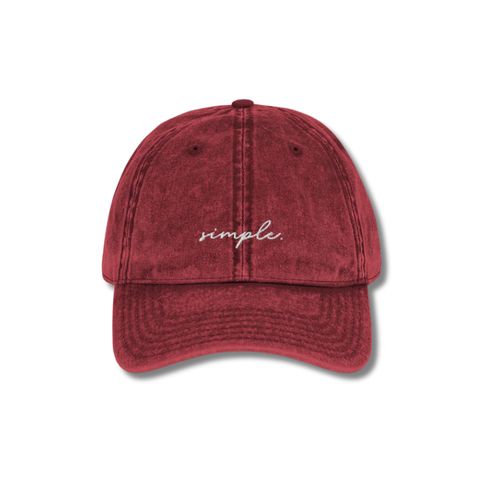 simple. vintage cap