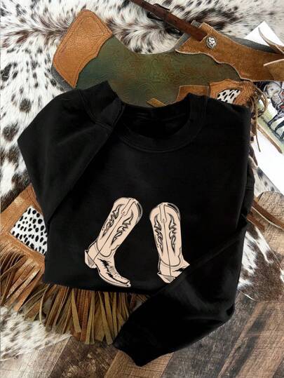 "Complete your rugged look with the Boots Sweatshirt—designed for style, built for comfort. Limited stock—grab yours now before it’s gone!"