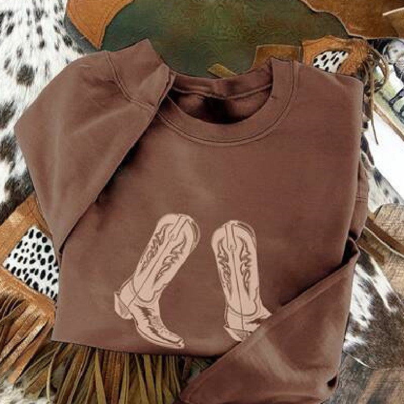 "Boots Sweatshirt – Rugged and Stylish Sweatshirt for Boot Lovers | Durable, Comfortable, and Perfect Fit | Limited Stock – Shop Now!"