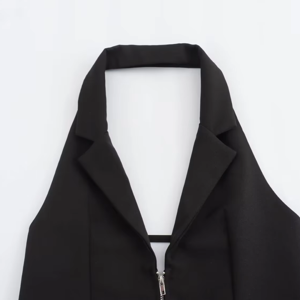 "Chic backless hanging top – lightweight, stylish, and perfect for casual outings or nights out. Elegant design for a trendy, effortless look."
