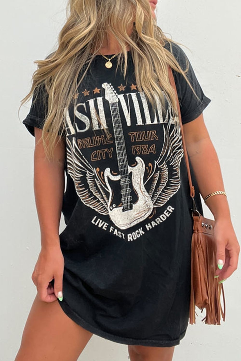 "Nashville Tee Dress – Casual, stylish, and comfortable dress for everyday wear, perfect for any occasion."