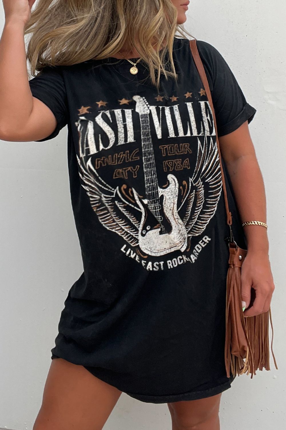 "Nashville Tee Dress – Casual, stylish, and comfortable dress for everyday wear, perfect for any occasion."