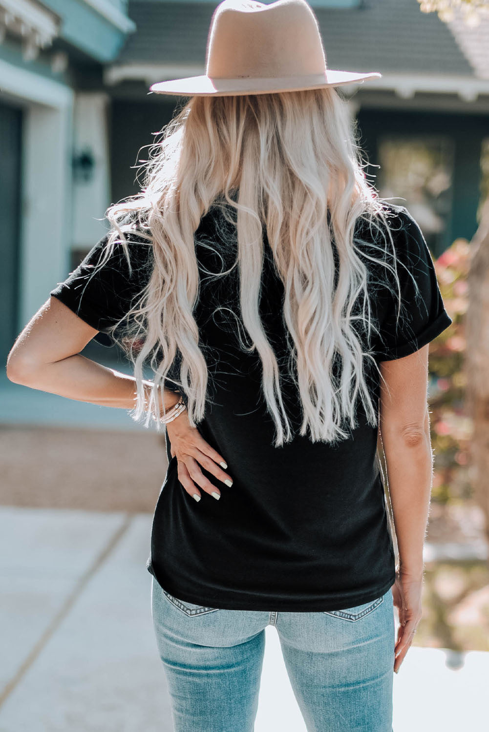 "Ride On Cowboy Tee – Western-inspired graphic t-shirt with bold cowboy design, perfect for rodeo fans and country lovers."