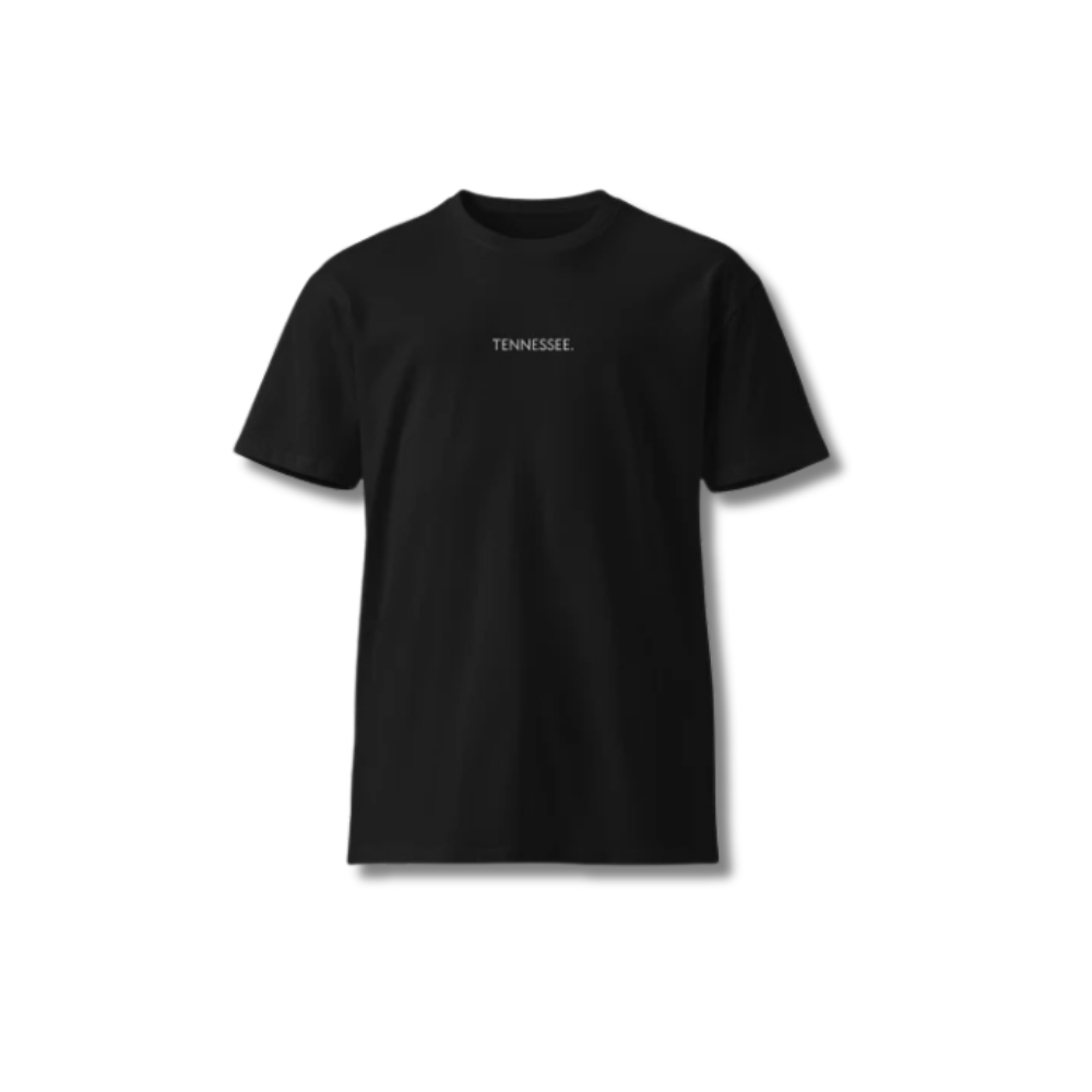 "Soft TENNESSEE Tee – Classic embroidered design, 100% cotton, perfect for any occasion."