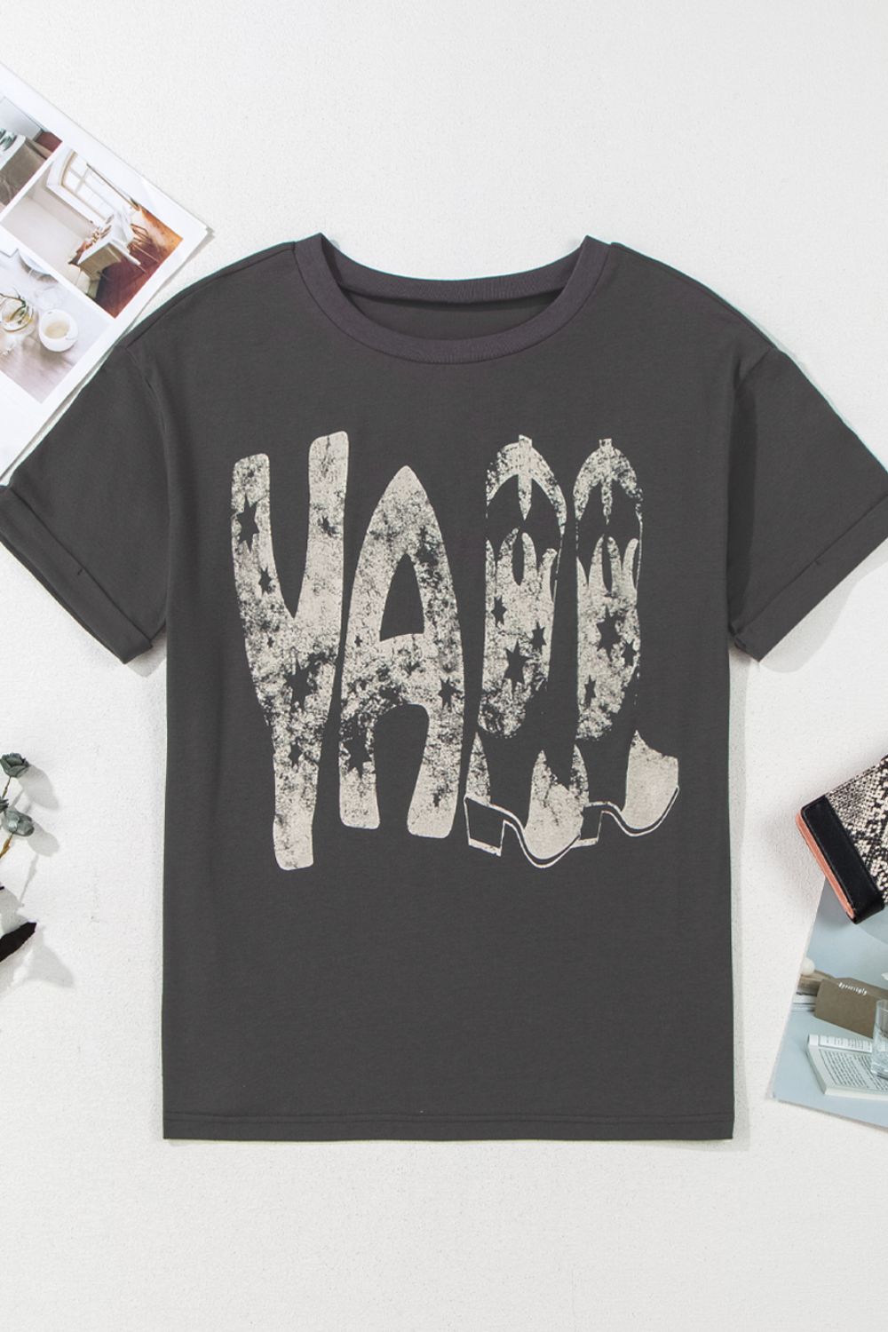 "Y’ALL Tee – Southern-inspired graphic t-shirt with a classic country vibe, perfect for casual and everyday wear."