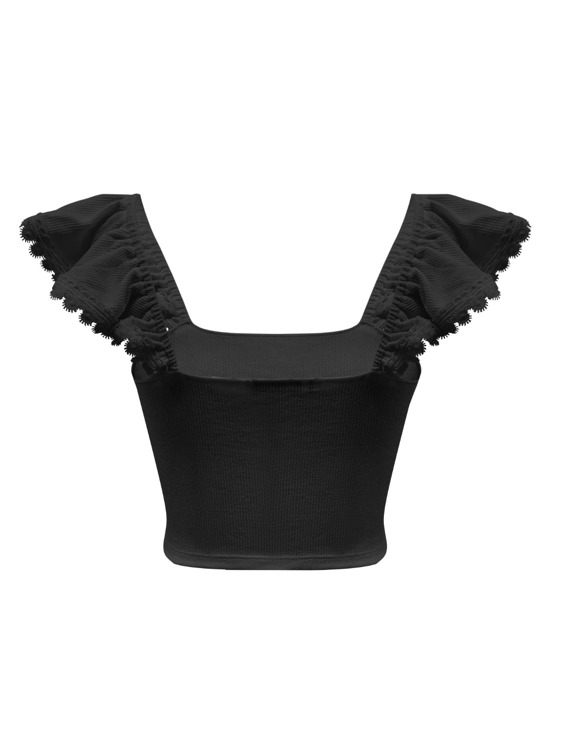 "Woman wearing a fringe tank top with tassel hem, ideal for festival outfits and casual boho style"