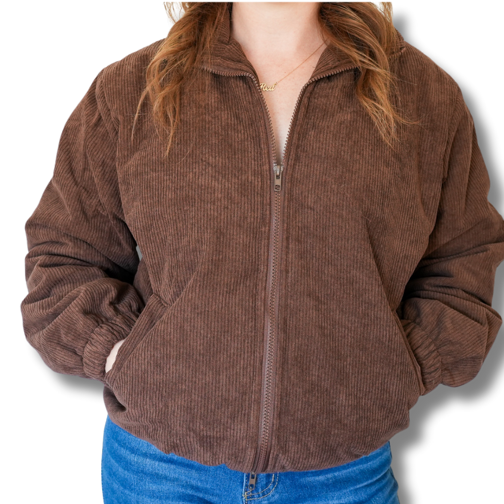 corduroy jacket.